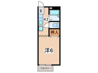 踊場パークハイツ3【2階】の間取り