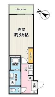 サニーグラース【1階】の間取り