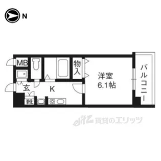 スワンズ京都二条城北【3階】の間取り