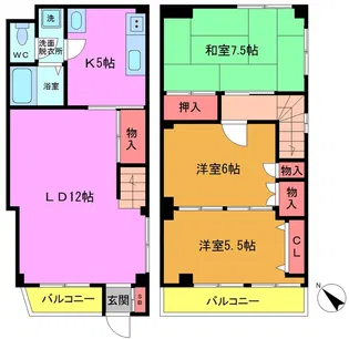 本中山ハイムの間取り