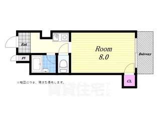 ボンジュールビル【5階】の間取り