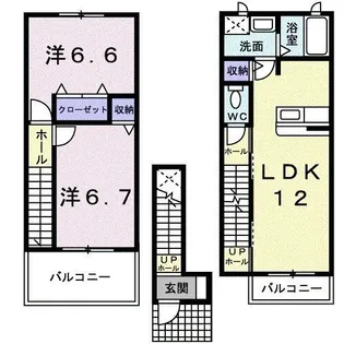 ジュネス小石川C【2階】の間取り