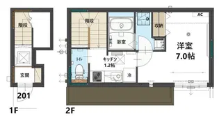 ニシトコ【2階】の間取り