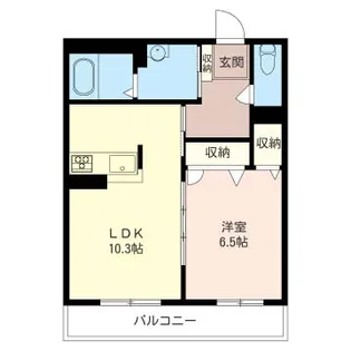 BEREO AOI【1階】の間取り