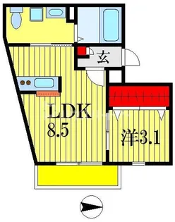 エス本千葉【1階】の間取り