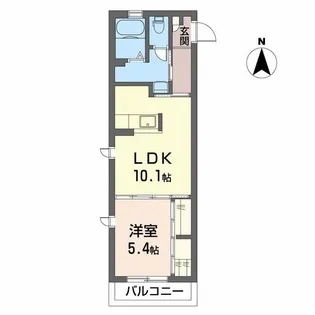 リブメゾン南方【2階】の間取り