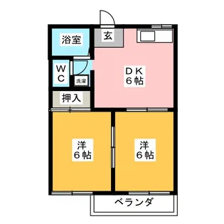 アベニュー岩倉【2階】の間取り