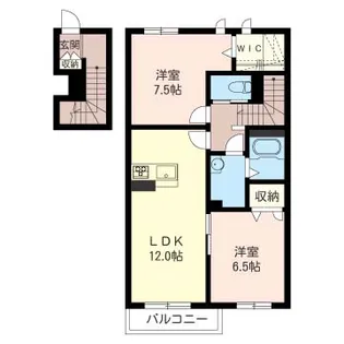 Leone foresta B【2階】の間取り