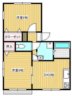 コーポサツキA棟【1階】の間取り