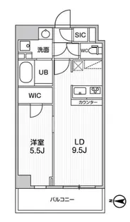 ALTERNA菊川II【6階】の間取り