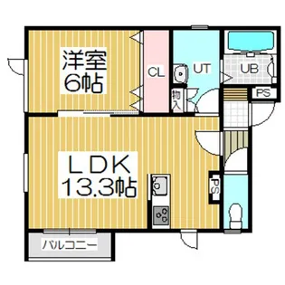 リアンハイム中央【2階】の間取り