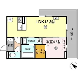 Colline bleue【3階】の間取り
