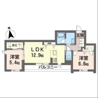 シャーメゾンNT【2階】の間取り