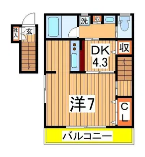 ドミール西初石A棟【2階】の間取り