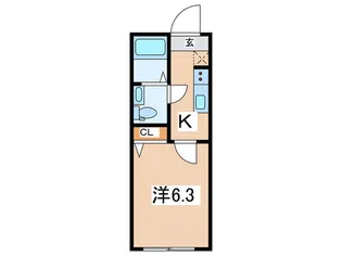 アザーレ・パッシオ上大岡【2階】の間取り