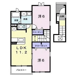 サンライフ【2階】の間取り