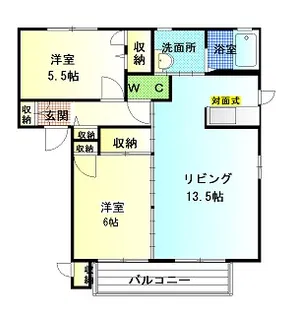 グランシード・エス B【1階】の間取り