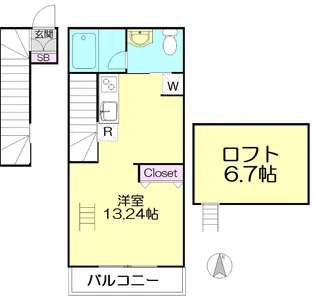 グランベルクII【2階】の間取り