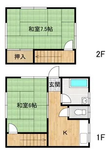 香川県丸亀市原田町【一戸建】の間取り
