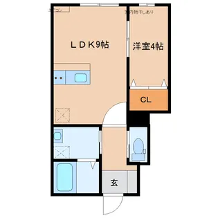 セラヴィ【1階】の間取り
