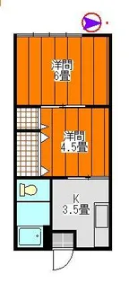 村田荘【2階】の間取り