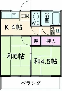 常和荘【2階】の間取り