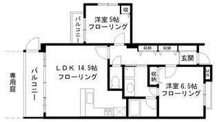 サニーウエスト西馬込【1階】の間取り