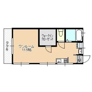 東京都江戸川区北小岩4【アパート】の間取り