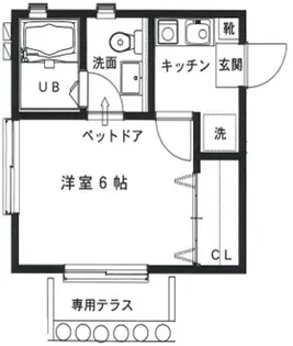 ポチたまランド下末吉II【1階】の間取り
