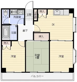ワコービル【4階】の間取り