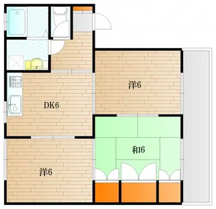 山口県下関市彦島塩浜町3【マンション】の間取り