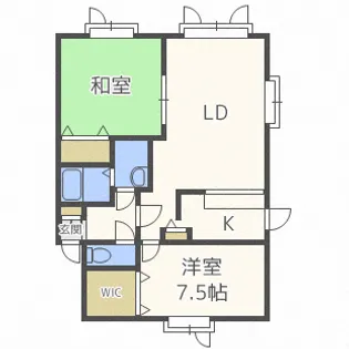 アベニュー・デ・ソルビエ【2階】の間取り