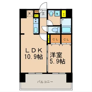 フェリス スクエア【8階】の間取り