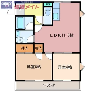 カプレーナ松阪【4階】の間取り