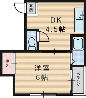 ハッピネスプラザ藤田【3階】の間取り