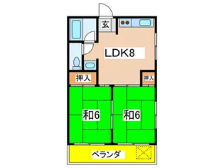 TOHOマンション第2【4階】の間取り