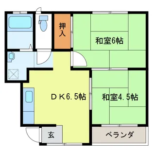 コーポクイーン【1階】の間取り