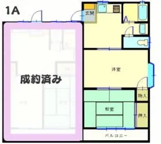 コーポ上里【1階】の間取り