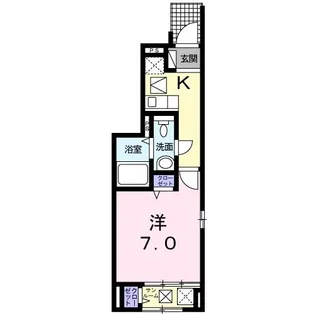 シャローム スガワラ B【1階】の間取り
