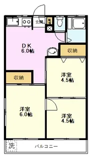 吉田第1マンション【1階】の間取り