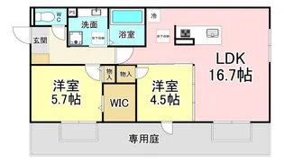 福岡県北九州市八幡西区竹末1【アパート】の間取り