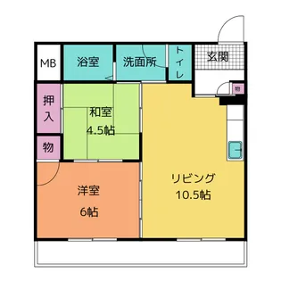 ヴィレッジ広和【3階】の間取り