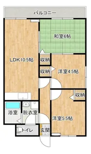サンライズ土橋【2階】の間取り