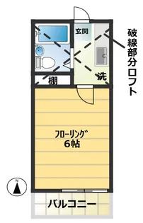 フラワーハイツ【2階】の間取り