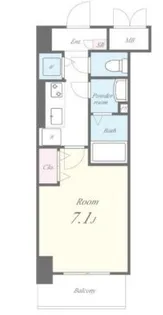 東京都中央区東日本橋2【マンション】の間取り