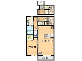 ボヌールハウス【2階】の間取り