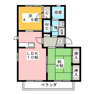 多加木の杜 壱番館【2階】の間取り