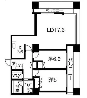 東京都港区芝浦3【マンション】の間取り