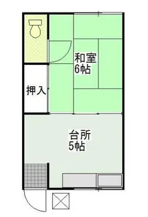 中島アパート【1階】の間取り