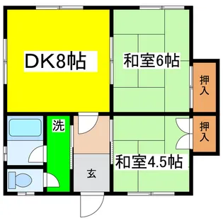 鈴木ハイツ【2階】の間取り